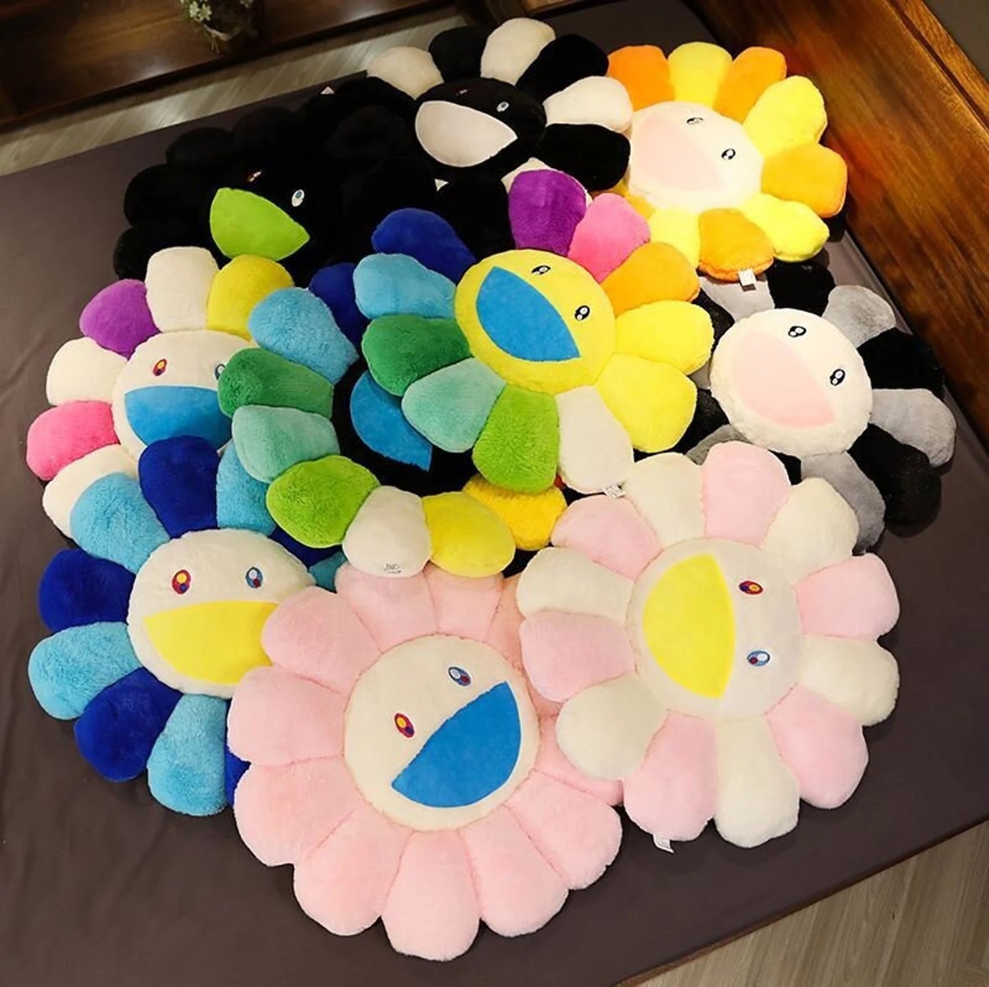 TAKASHI MURAKAMI STYLE FLOWER PLUSH PILLOWS