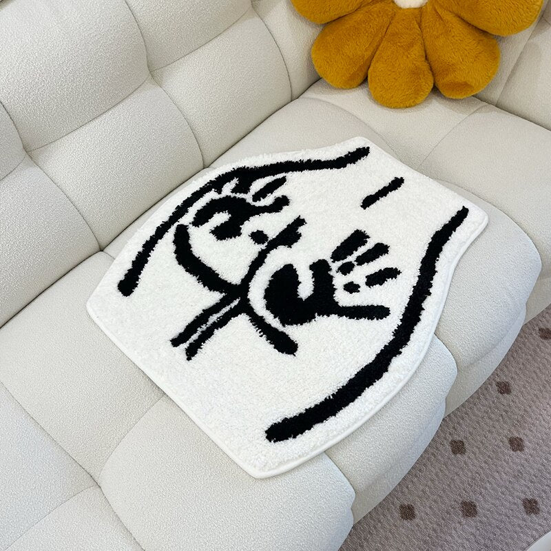 HAND PRINT SOFT TUFTED RUG