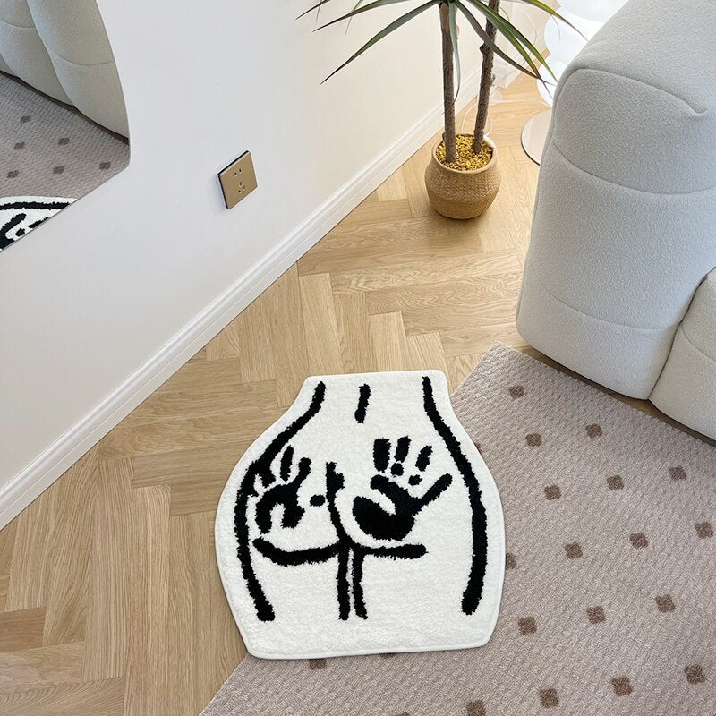 HAND PRINT SOFT TUFTED RUG