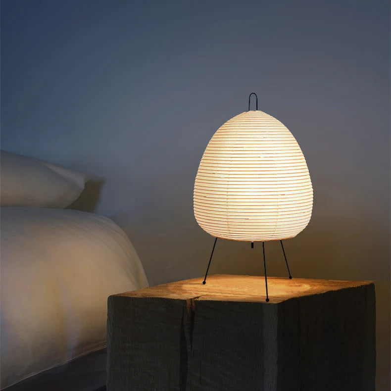 JAPANESE RICE PAPER TABLE LAMP