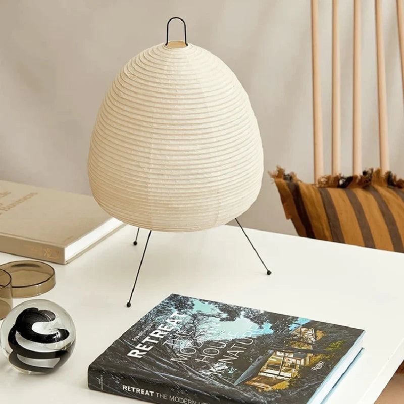 JAPANESE RICE PAPER TABLE LAMP