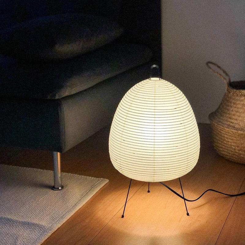 JAPANESE RICE PAPER TABLE LAMP