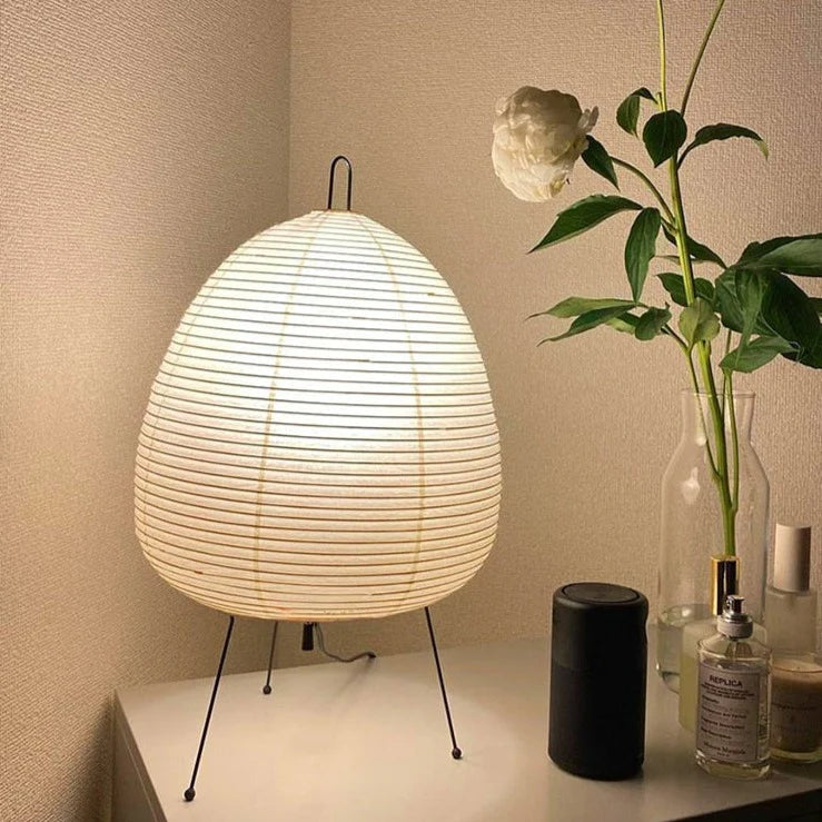 JAPANESE RICE PAPER TABLE LAMP