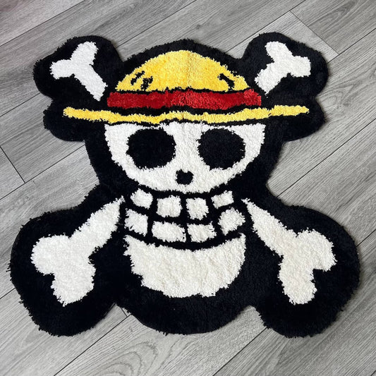 STRAW HATS JOLLY RODGER RUG