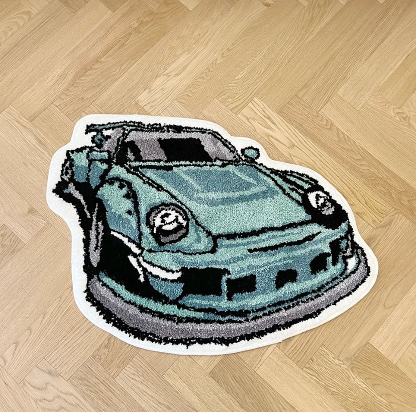 TURQUOISE PORSHE RUG