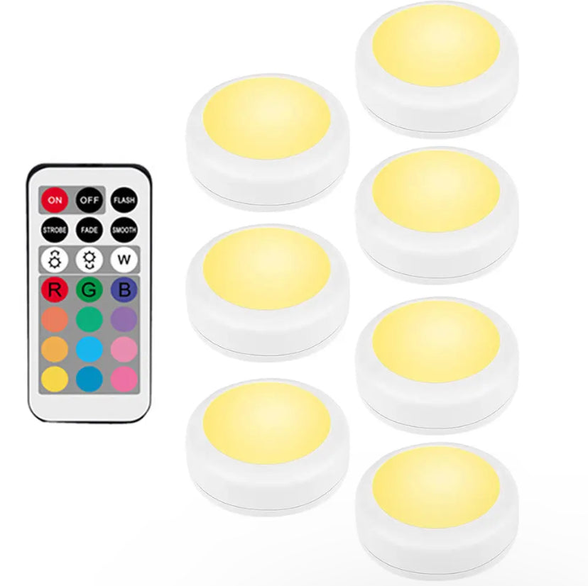 PUCK LIGHTS RGB 12 COLORS