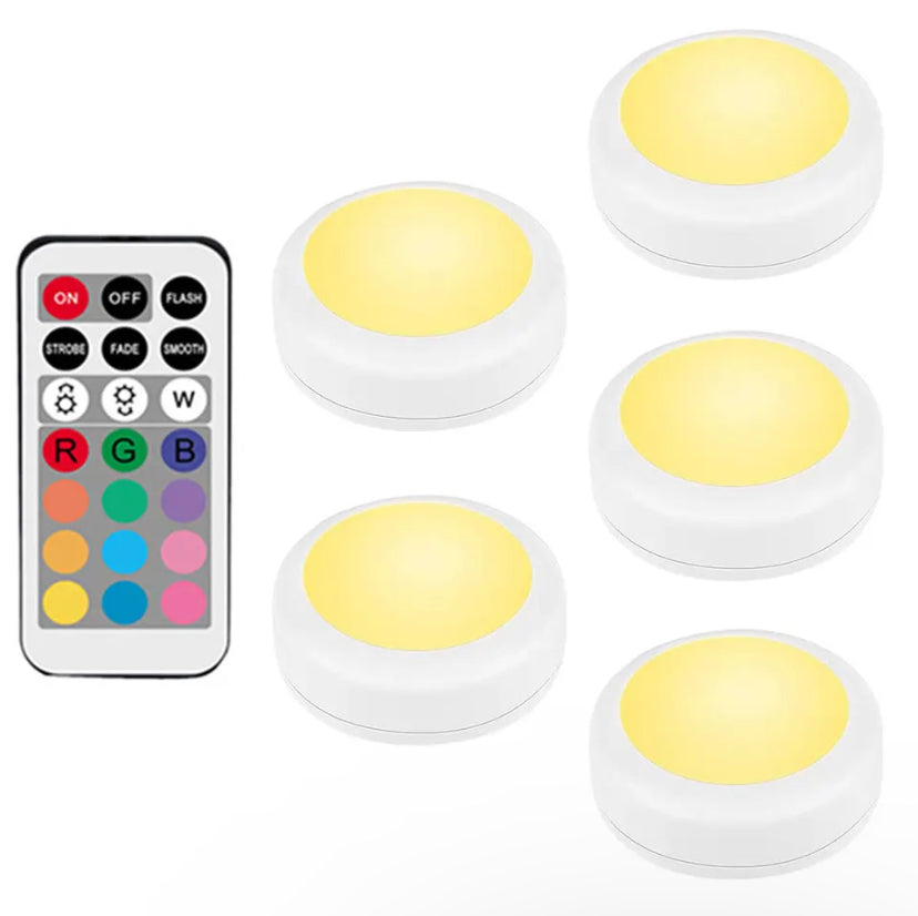 PUCK LIGHTS RGB 12 COLORS