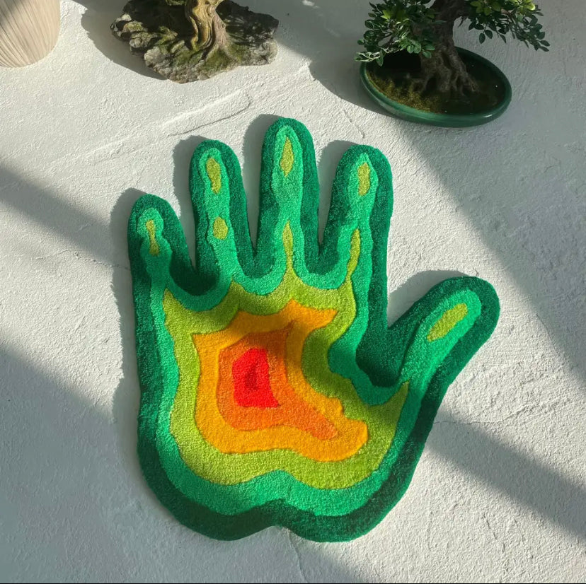 REVERSE THERMAL HAND RUG