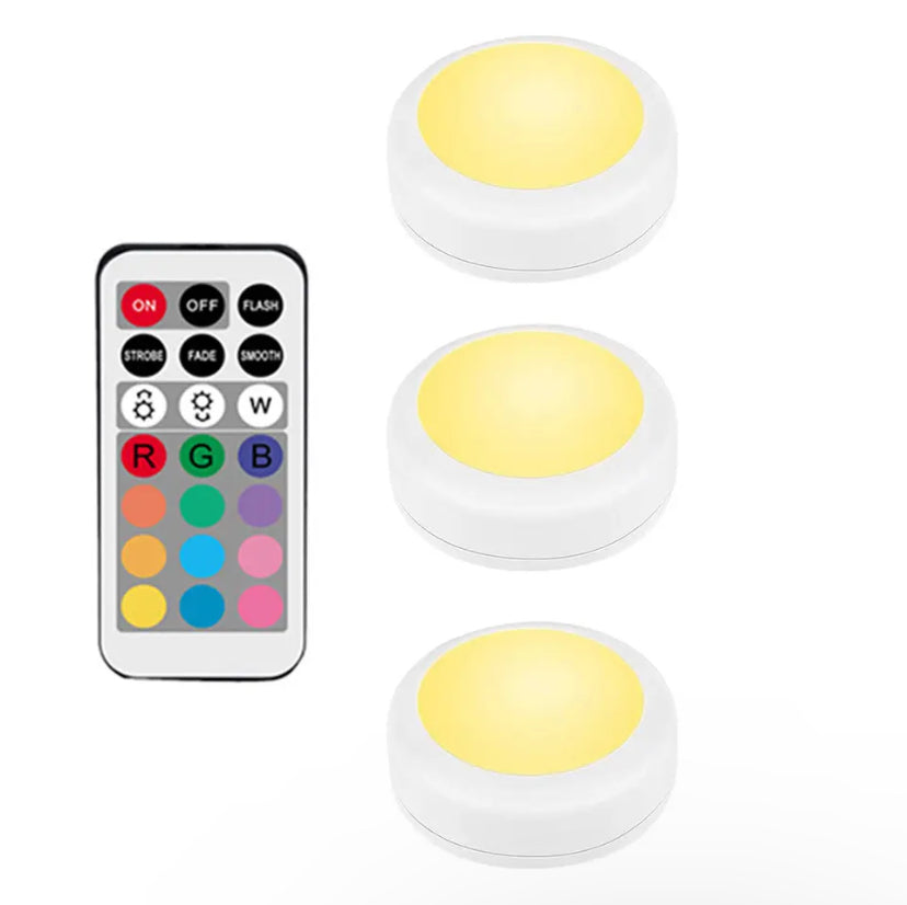 PUCK LIGHTS RGB 12 COLORS