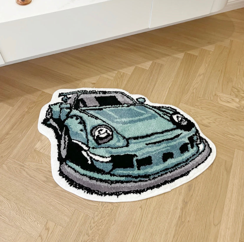 TURQUOISE PORSHE RUG