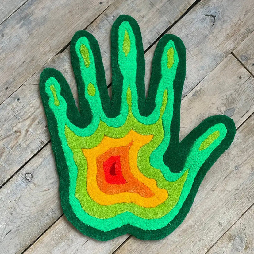 REVERSE THERMAL HAND RUG