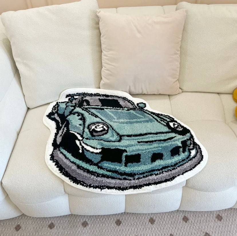 TURQUOISE PORSHE RUG