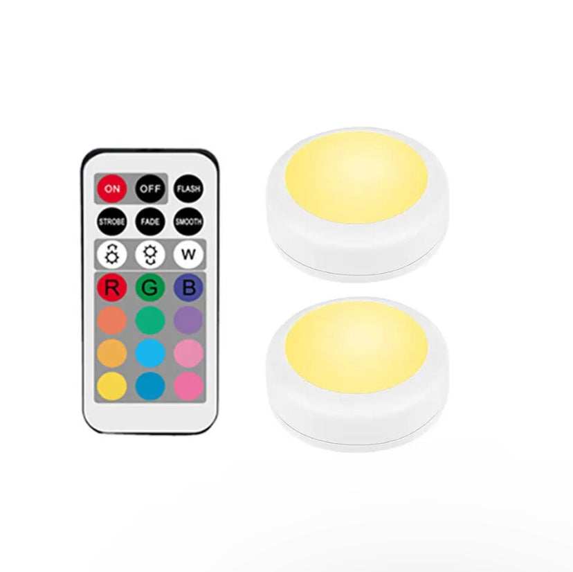 PUCK LIGHTS RGB 12 COLORS