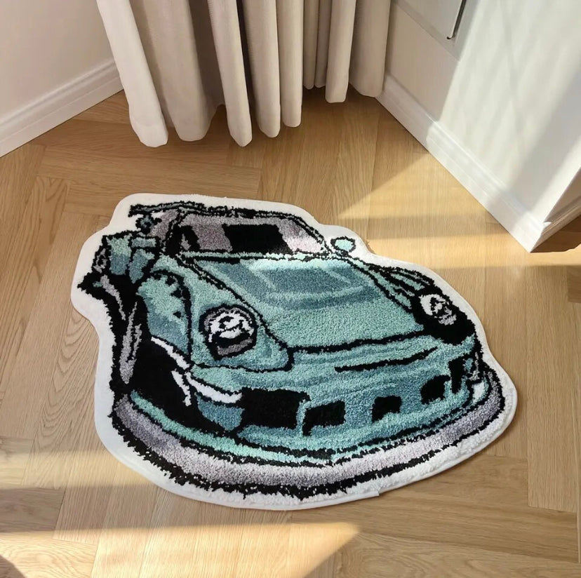 TURQUOISE PORSHE RUG