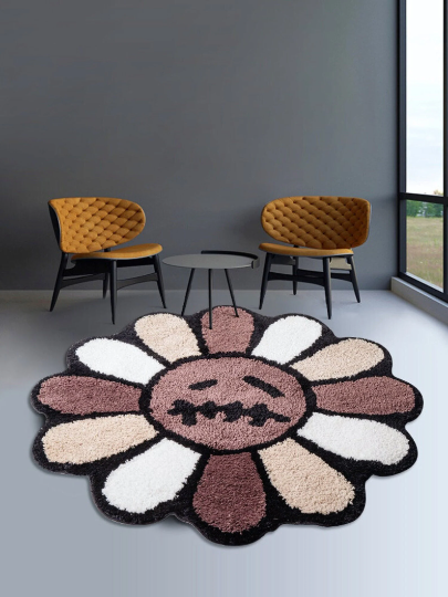 HAND TUFTED TAKASHI x TRAVIS SCOTT FLOWER DESIGN RUG