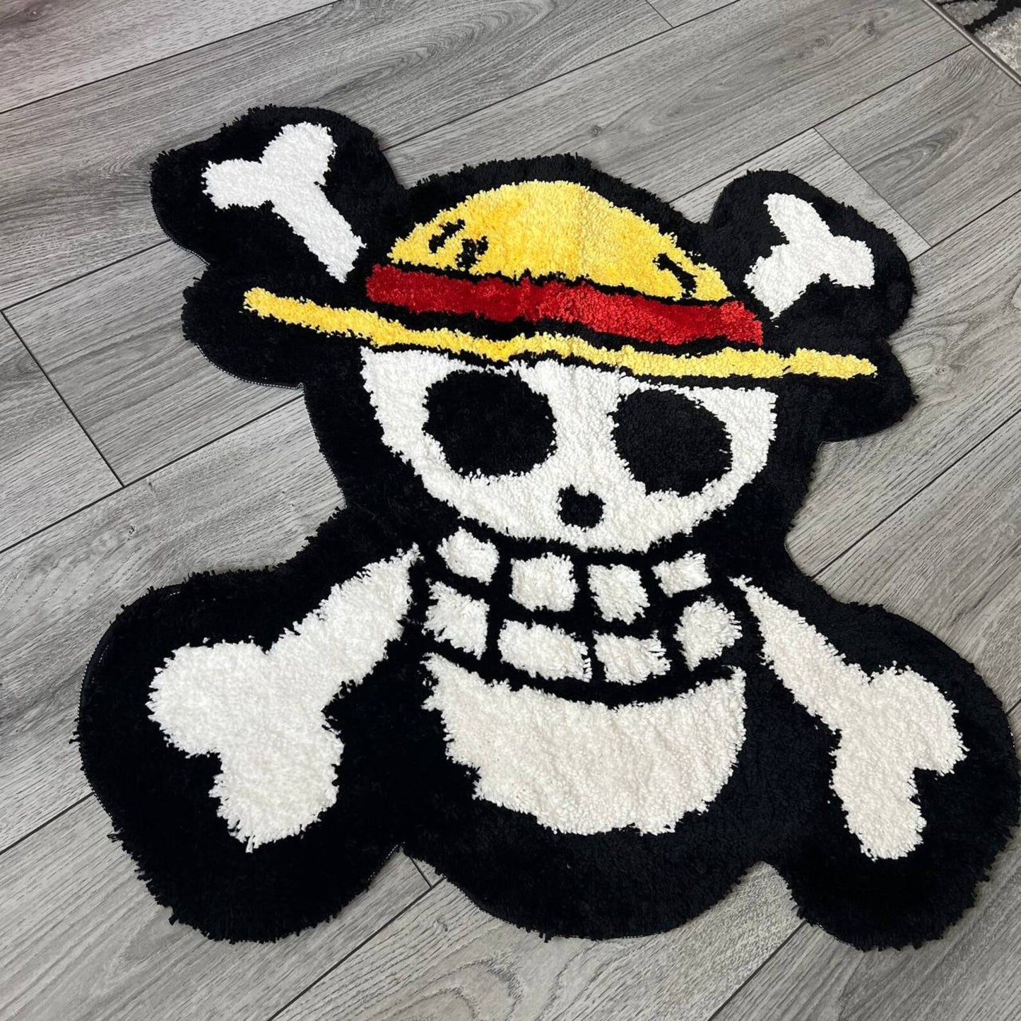 STRAW HATS JOLLY RODGER RUG